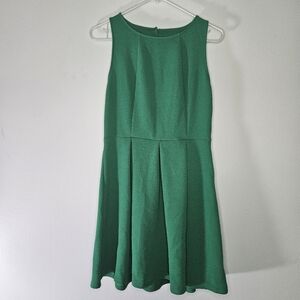 Xhilaration Sleeveless Pleated Green Mini Dress Sz M